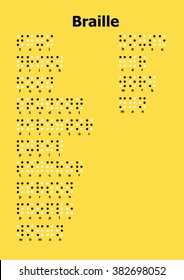words according to Braille