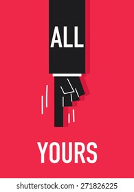 Words ALL YOURS