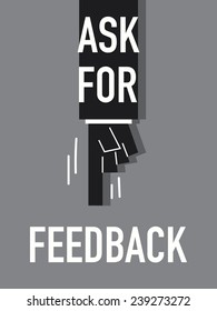 Words ASK FOR FEEDBACK