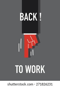 Words BACK TO WORK