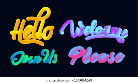 words cloud in different languages, conceptual background