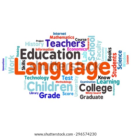 words cloud related education relevant stock vector royalty free