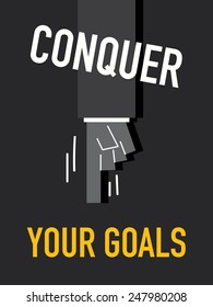 Words CONQUER YOUR GOALS