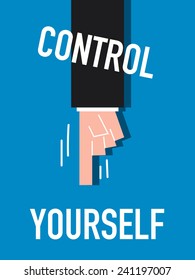 Words CONTROL YOURSELF