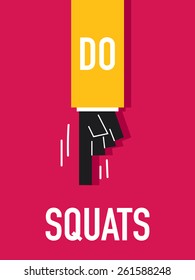 Words DO SQUATS