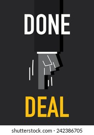 Words DONE DEAL