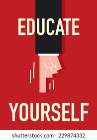 Words EDUCATE YOURSELF