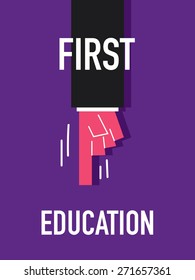 Words FIRST EDUCATION