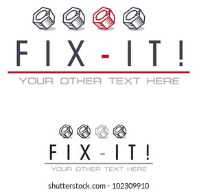 words Fix it in the form of sign