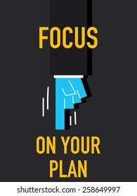 Words FOCUS ON YOUR PLAN