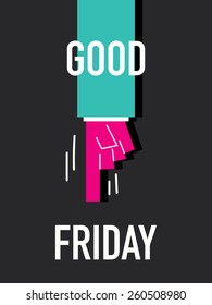 Words GOOD FRIDAY 