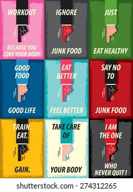 Words HEALTHY MOTIVATION
