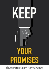 Words KEEP YOUR PROMISES