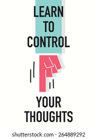 Words LEARN TO CONTROL YOUR THOUGHTS