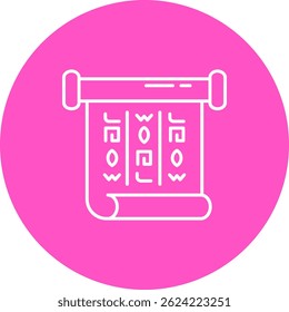 words Line vector Icon Design