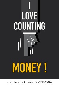 Words I LOVE COUNTING MONEY
