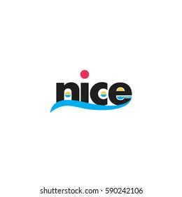 words nice design art vector 