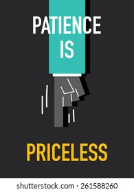 Words PATIENCE IS PRICELESS