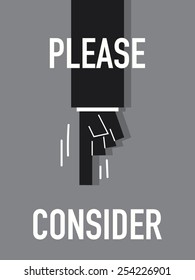 Words PLEASE CONSIDER