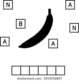 Rompecabezas de palabras. Educación desarrollando hoja de cálculo. Juego de aprendizaje para niños. Página de actividad. Rompecabezas para niños. Acertijo para preescolar. Simple Ilustración vectorial plana aislada en estilo de dibujos animados lindo