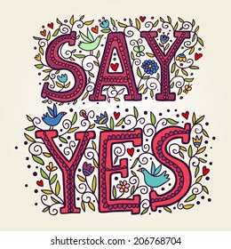 Words say yes.