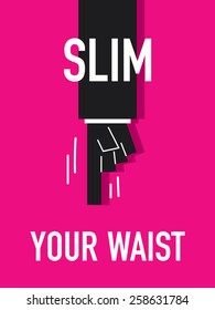 Words Slim Your Waist Stock Vector (Royalty Free) 258631784 | Shutterstock