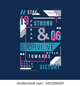 words slogan typography graphic design t shirt for ready print