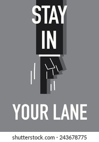 19 Stay your lane Images, Stock Photos & Vectors | Shutterstock