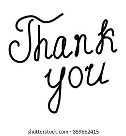 Words Thank You Stock Vector (Royalty Free) 359662415 | Shutterstock