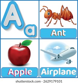 Palabras que empiezan con A: Aprender vocabulario
