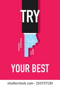 Words TRY YOUR BEST