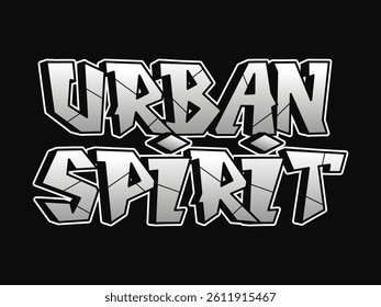The words Urban Spirit are presented in a striking, graffiti-style design on a black backdrop.