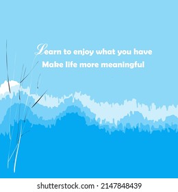Words of wisdom with background images of natural scenery