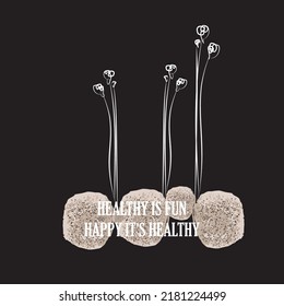 Words of wisdom with an illustration background