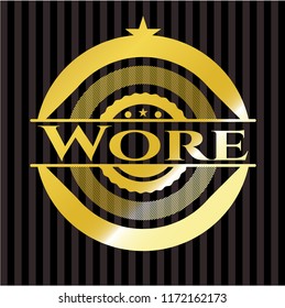Wore gold emblem