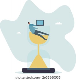 Work against deadline, time counting down to finish project, efficiency to spend time to complete work within timeline.character for design.