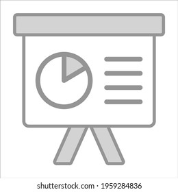 work analysis icon modern illustration