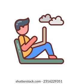 Work Anyplace icon in vector. Illustration