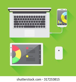 Work applications on different devices, have access to the working files in all circumstances