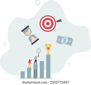 Apreciación del trabajo y recompensa para aumentar la productividad. Diseño plano con personas.