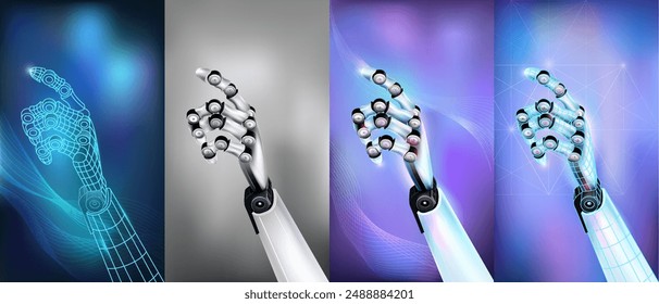 The work of artificial intelligence in the digital space.
