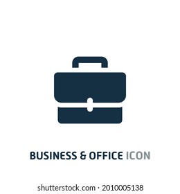 Icono plano de la bolsa de trabajo, Icono de la empresa y de la oficina, para Web, aplicación y presentación. Eps 10