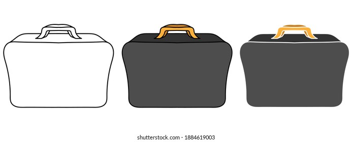 work bag hand drawn design vector illustration