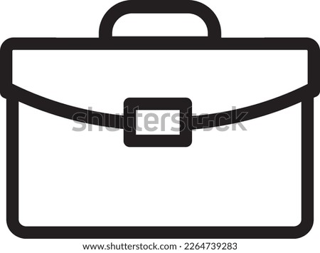 Work Bag icon. briefcase symbol. business bag. isolated outline vector illustration