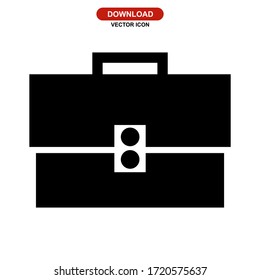 work bag icon or logo isolated sign symbol vector illustration - high quality black style vector icons
