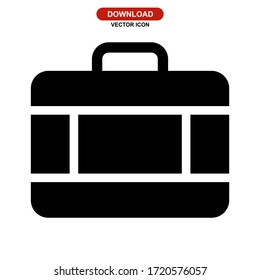 work bag icon or logo isolated sign symbol vector illustration - high quality black style vector icons
