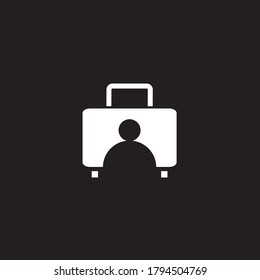work bag icon or logo isolated sign symbol vector illustration - high quality black style vector icons