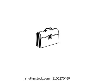 Work bag line icon, vector illustration. Work bag linear concept sign.