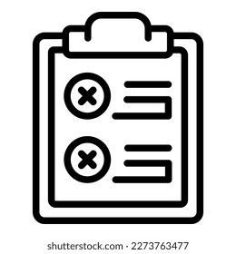 Work board icon outline vector. Job workplace. Mental sad