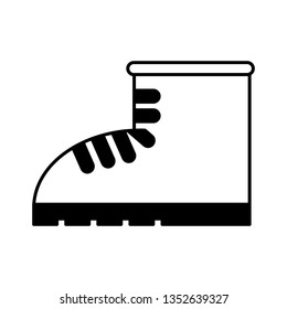 work boot shoe isolated icon